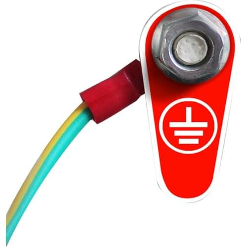 1000pcs Grounding aluminum plate nameplate metal identification aluminum ground wire identification plate aperture 4 5 6 8 10 12