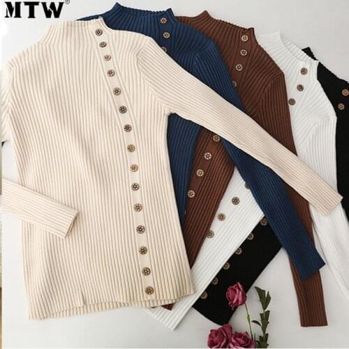 2021 Long Sleeve Women Turtleneck Sweater Ladies Autumn Winter Warm Korean Knitwear Female Spring Knitted Sweater