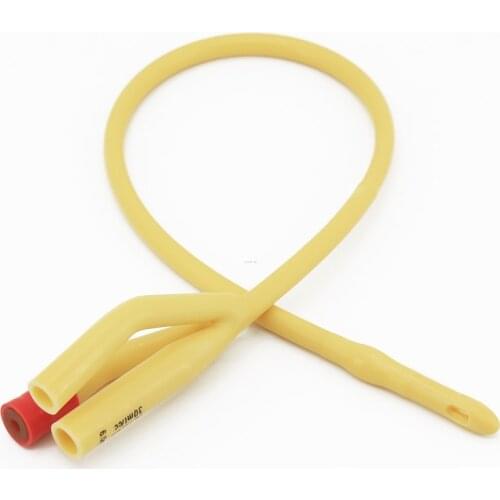 Free shipping for 5 pieces of double lumen catheter medical disposable sterile latex hose