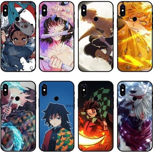 Anime Demon Slayer Comics Phone Case For Xiaomi mi 9 9t 10 redmi 9 9a 8 8a note 10 9 9s 8 8t 7 pro max funda