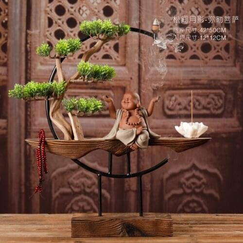 TV Ark Zen DecorationNew Chinese Style Decorations for Home Arts and Crafts Ceramic Feng Shui Money Tree Desk