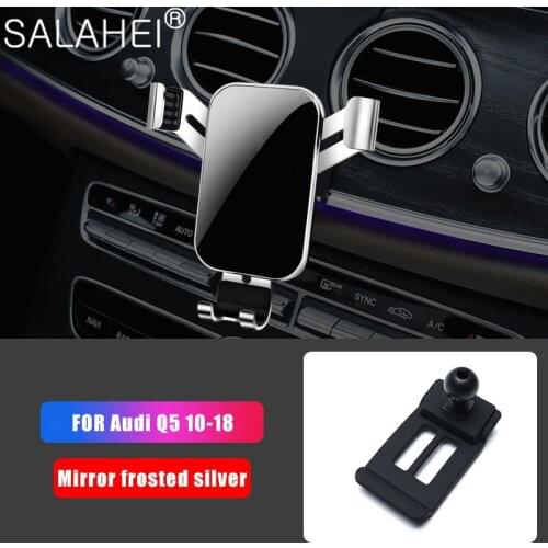 Mobile Phone Holder Car Air Vent Mount GPS Phone Holder Brackets For Audi Q5 2010 2011 2012 2013 2014 2015 2016 2017 2018 Style