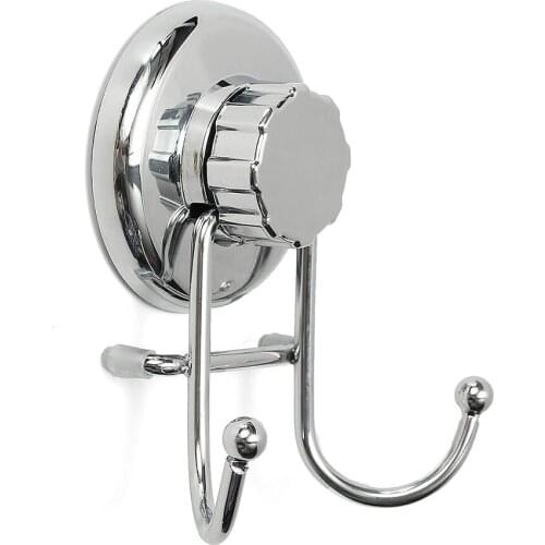Stainless Steel Double Clothes Hook Space Saving Hangers Bathroom Home Wall Mount Coat Hooks