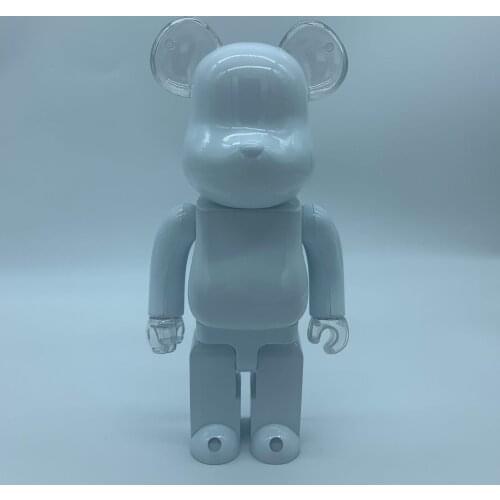 New Sell 400% 28cm Bear@bricklys Colorful Name Pvc Action Figures Blocks Bear Doll Decoration Models Friends Toy Bearbricklys