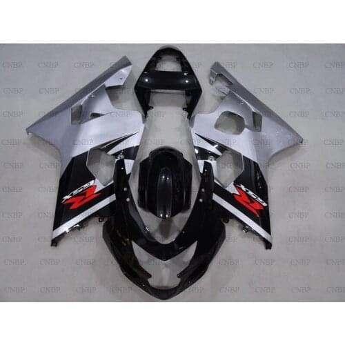GSXR 750 2004 - 2005 K4 Full Body Kits GSX-R750 04 Full Body Kits GSXR 600 2005 Black Silver Full Body Kits