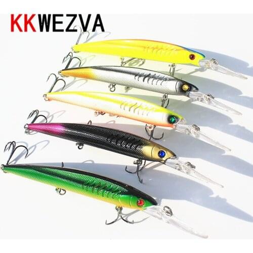 KKWEZVA 1pc 14.5CM-12.7G Big fishing lures plastic hard bait fishing tackle pesca fish wobbler minnow artificial lure
