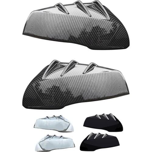 Car Rear View Rearview Side Glass Mirror Cover Trim Frame Side Mirror Caps for Toyota Alphard 2016-2021