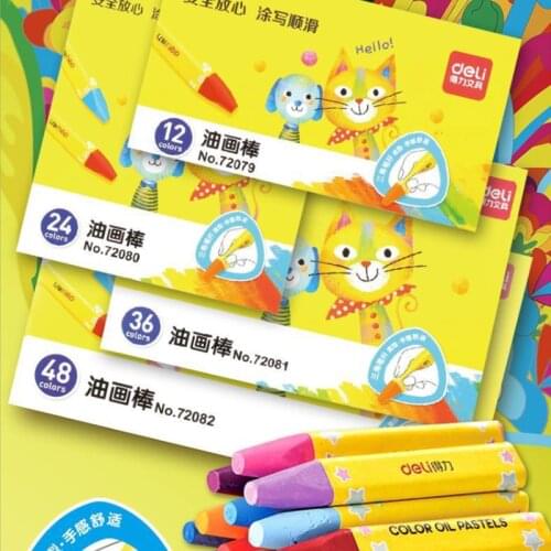 12/24/36/48 Colors Oil Pastels Are Safe and Non-toxic Washable Crayons Childrens Baby Brush Color Pen Set Crayons for Kids