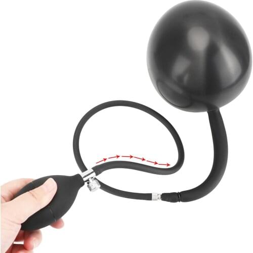 Adult Games Inflatable Anal Plug Prostate Massage Butt Plug Vagina Anus Dilator Sex Shop Sex Toys For Woman