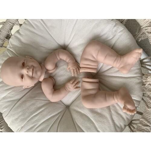 NPK DIY unfinished doll parts Popular reborn doll kit awake April very soft lifelike real touch fresh color unpainted