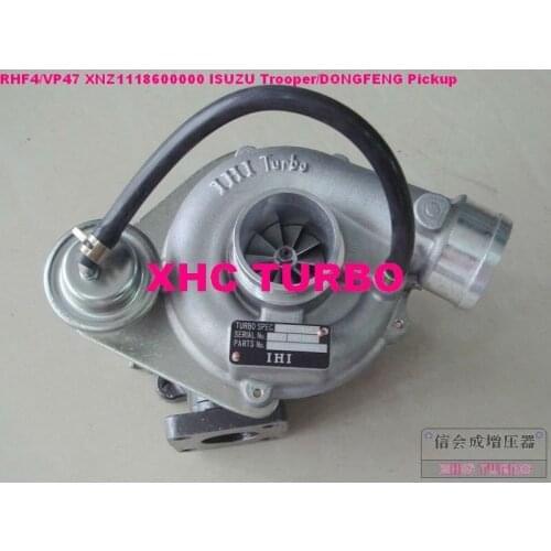 NEW RHF4 VP47 XNZ1118600000 turbocharger for ISUZU Trooper/DONGFENG AUTO Pickup 4JB1T 2.8L