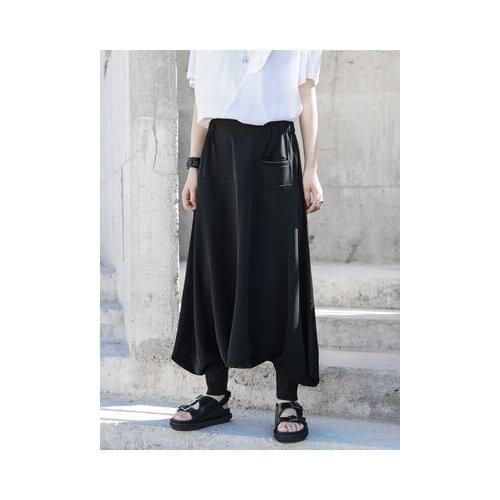 Original designer summer big drop Crotch Harem pants