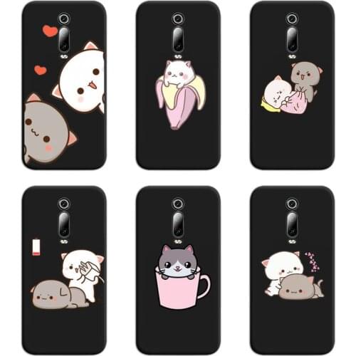 Couple Lovely Gray Cat Phone Case For Redmi 9A 9 8A 7 6 6A Note 10 9 8 8T Pro Max K20 K30 Pro