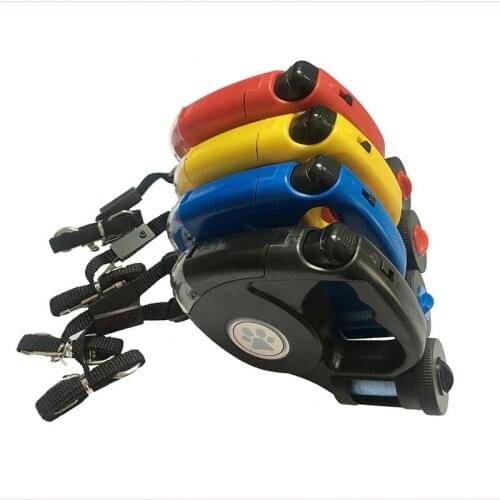 Practical Retractable Dog Leash Training Elongated Traction Rope With Trash Bag Automatic Telescopic Traction Rope Pet Supplies