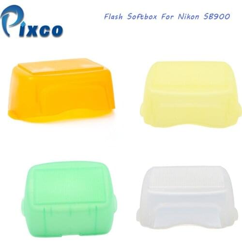 Bounce Flash Diffuser Softbox For Nikon SB900 Speedlite Light Box White Green Orange Yellow