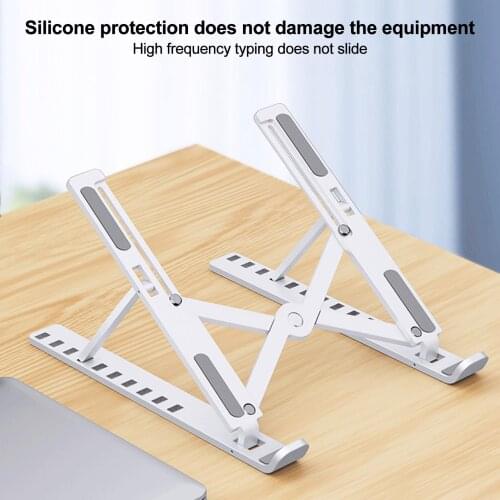 Adjustable Laptop Stand Portable Base Notebook Stand Support For Macbook Laptop Holder Computer Tablet Stand Bracket Table Stand