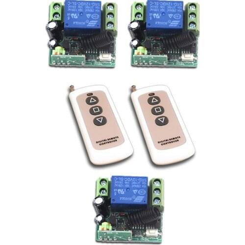 Special Offer RF DC12V Mini 315/433MHz 2pcs Wireless Remote Control Switch Transmitter with 3pcs Receivers in Stock