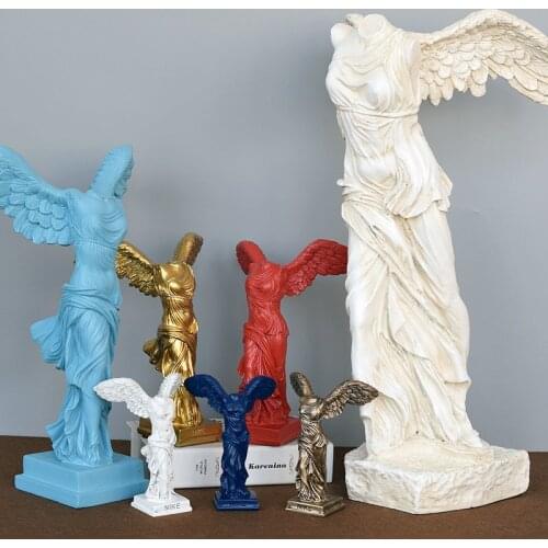 ANCIENT GREEK VICTORY GODDESS STATUE EUROPE RESIN ORNAMENTS CHARACTER SCULPTURE CRAFTS HOME OFFICE DESKTOP DECORATION FIGURINE