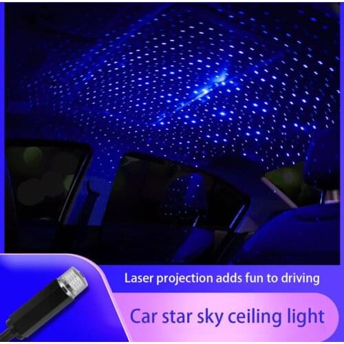 Car Roof Star Light Interior LED Starry Laser Projection Light USBLED Atmosphere Light Interior Ceiling Projector Galaxy Lights