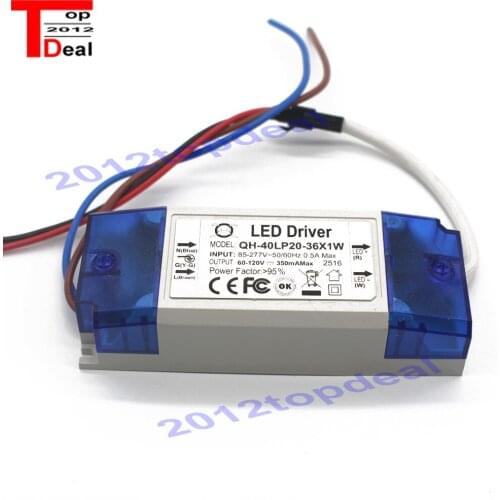 1pcs 20W 30W 40W LED Driver 20-36x1W 350mA DC60-120V High Power LED Powr Supply For Floodlight