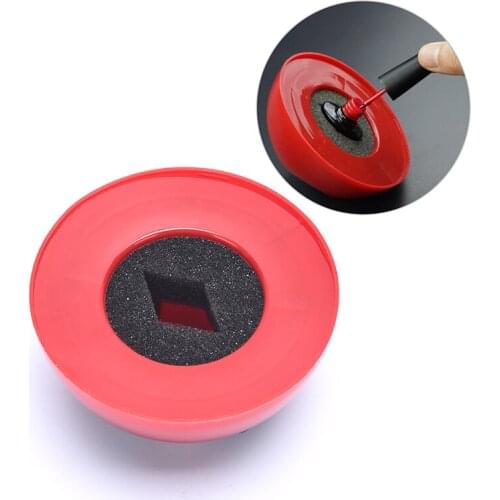 1pc Rubber Wearable Nail Gel Polish Holder Spill Proof Varnish Bottle Stand Container Manicure Tools