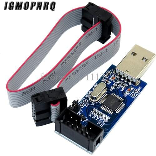 1pcs USBASP USBISP AVR Programmer USB ISP USB ASP ATMEGA8 ATMEGA128 Support Win7 64K