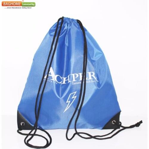 100pcs/Lot Drawstring Bag Customized Logo For School Kids 38H*33W CM