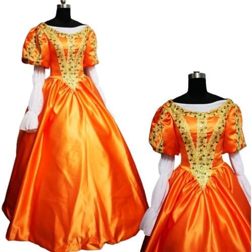 2021 Victorian dress Colonial Georgian Renaissance Gothic Historical dress D-741