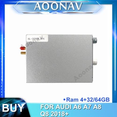 2din android car radio multimedia player Decoding Box for-AUDI A6 A7 A8 Q8 2018+car GPS navigation Video Interface Decoding tool