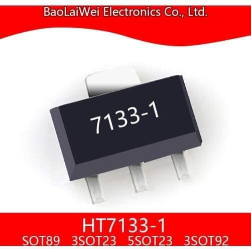 200pcs HT7133-1 3SOT89 3TO92 5SOT23 3SOT23 ic chip Electronic Components Integrated Circuits voltage regulator Low Power LDO