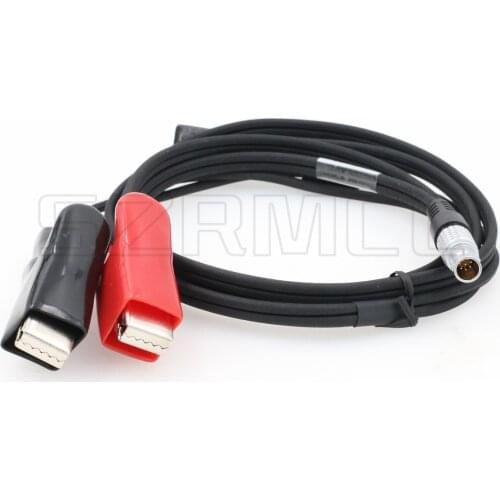 565856 12V Alligator Clips Power Cable for Leica TS30 TM30 GS14 GS15 Total Station