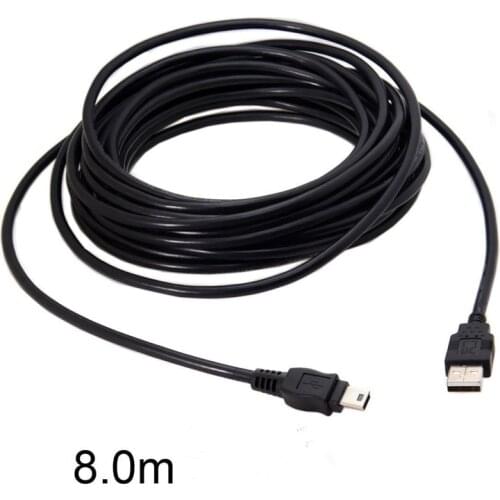 8M mini USB2.0 5PIN to USB2.0 Male data and charge cable for GPS MP3 MP4 & Camera