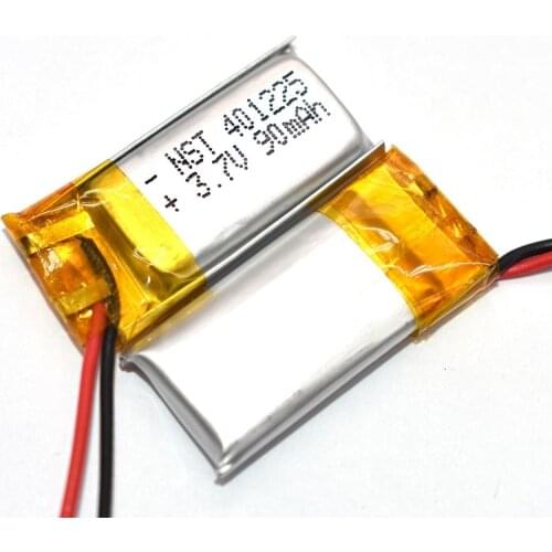 Battery 401225 Bluetooth smart wearable Bracelet Micro Devices Rechargeable Li-ion Cell