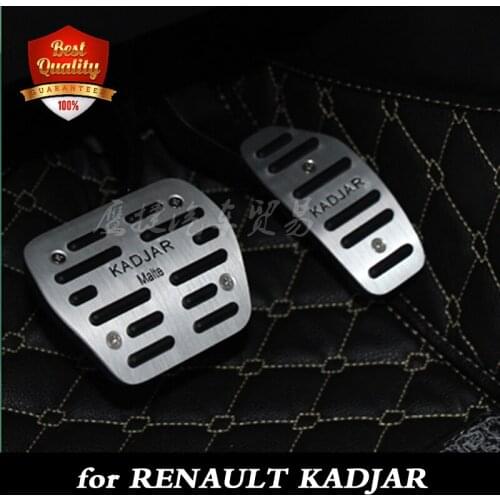 Free shipping aluminum car pedal auto foot pedals For Renault KADJAR Automatic transmission AT car foot pedals 2015-2019
