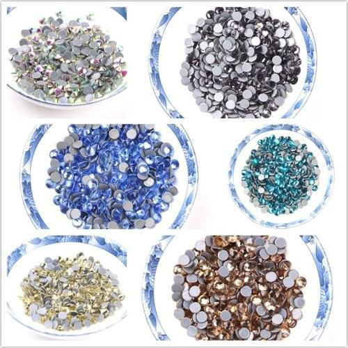 Big Bag Normal Colors SS30 18cuts Hot Fix Rhinestone Iron On Crystal Rhinestones for Fabric Garment
