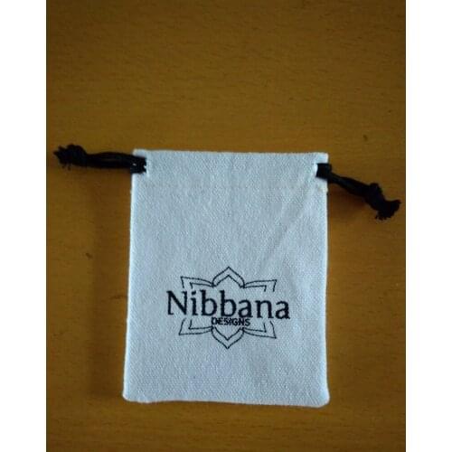 Deposit 8*10cm Customized Logo canvas pouch with black logo gift Bags wedding Gift bags Jewelry gift pouch Free Shipping