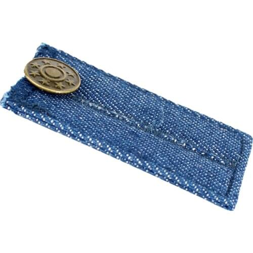 Elastic Waistband Expanders Pants Waist Extender Adjustable Pant Button Blue