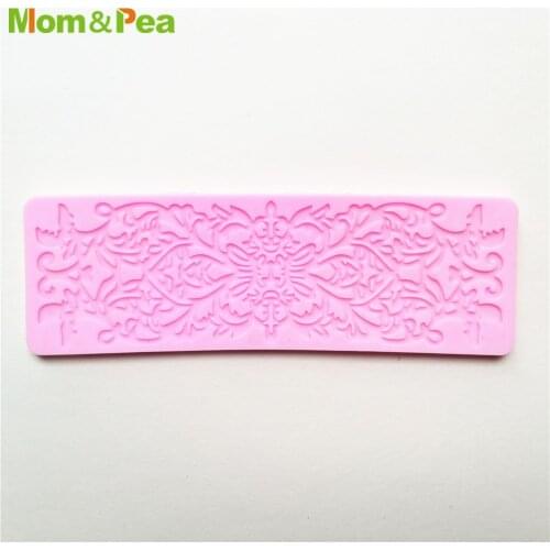 KCL573 Symmetry Small Lace Pad Silicone Mold Sugar Paste Fondant Cake Decoration 3D Mould