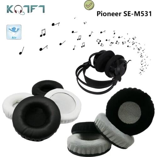 KQTFT flannel 1 Pair of Replacement Ear Pads for Pioneer SE-M531 Headset EarPads Earmuff Cover Cushion Cups