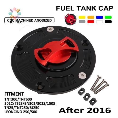 Motorcycle CNC Gas Fuel Tank Cap Cover For Benelli TNT300 TNT600 502C 752S BN302 302S 150S TN25 TNT250 BJ250 LEONCINO 2016-2020