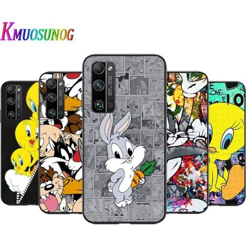 Bunny Bird Duffy Duck For Huawei Honor 10 20 30 10i 20i 30i 10X V20 V30 20S 30S 30i X10 Pro Plus Lite Black Soft Phone Case