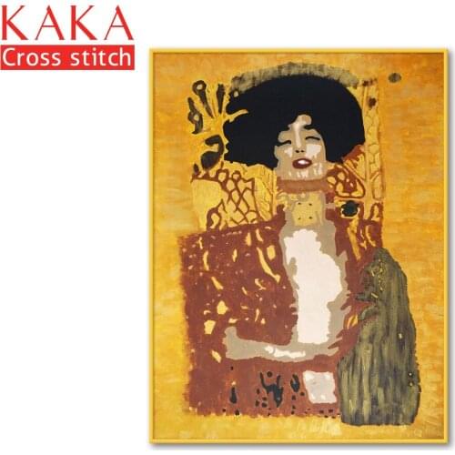 Cross stitch kits,Embroidery needlework sets with printed pattern,11CT-canvas for Home Decor Painting,Portrait Full NCKP070