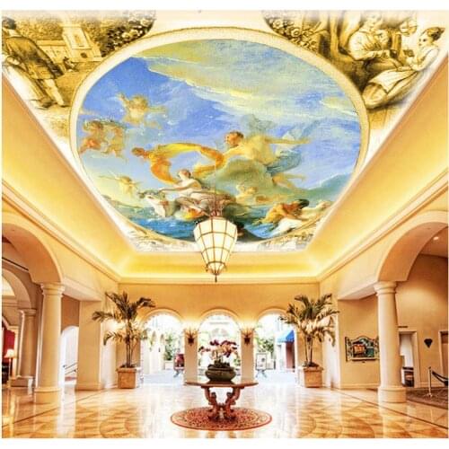 3d mural designs wallpaper 3d mural Angel ceiling Wallpapers for living room Home Decoration