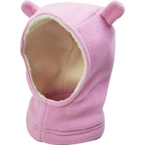 New 2020 Autumn Winter Girls Plush Hat Scarf Children Hooded Caps Kids Girls Lovely Ears Hats Baby Boys Hats Warm girls Hats