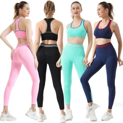 New Stretchy Fitness Gym Leggings Tummy Control Yoga Pants High Waist Sport Impact Seamless Leggings Purple Running Pants Women