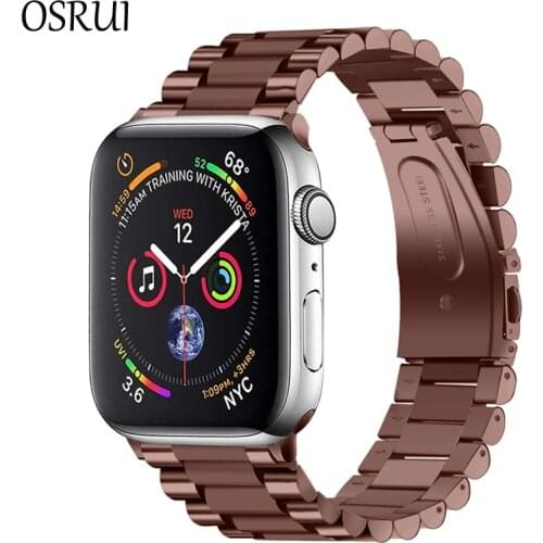 Stainless Steel Strap For Apple Watch Band 42mm 38mm 40MM 44MM Metal Watchband Bracelet iWatch Series 6 5 4 3 2 1 Accessories