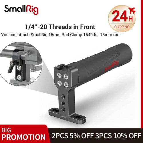 SmallRig Top Handle Grip with Cold Shoe for DSLR Quick Release Camera Cage Monitor Camcorder Stabilizing Top Hand Grip -1446B