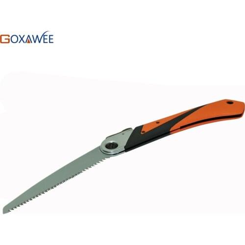 210mm Manganese Steel Garden Hand Tools Pruning serra Saw with Rubber Handle,Folding DIY Woodworking Saw Thickness 1.1mm
