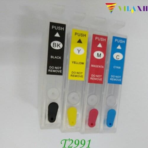 Vilaxh T2991 - T2994 Refillable Ink Cartridge For Epson 29XL 29 Expression home XP-432 XP-235 XP-332 XP-335 XP-435 ARC Chip