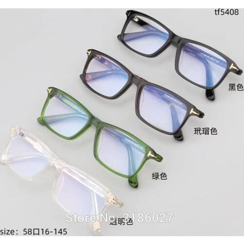 Vintage Tom for Man Optical Eyeglasses Frames Forde Fashion Acetate Women Reading Myopia Prescription Glasses TF5408 With Case